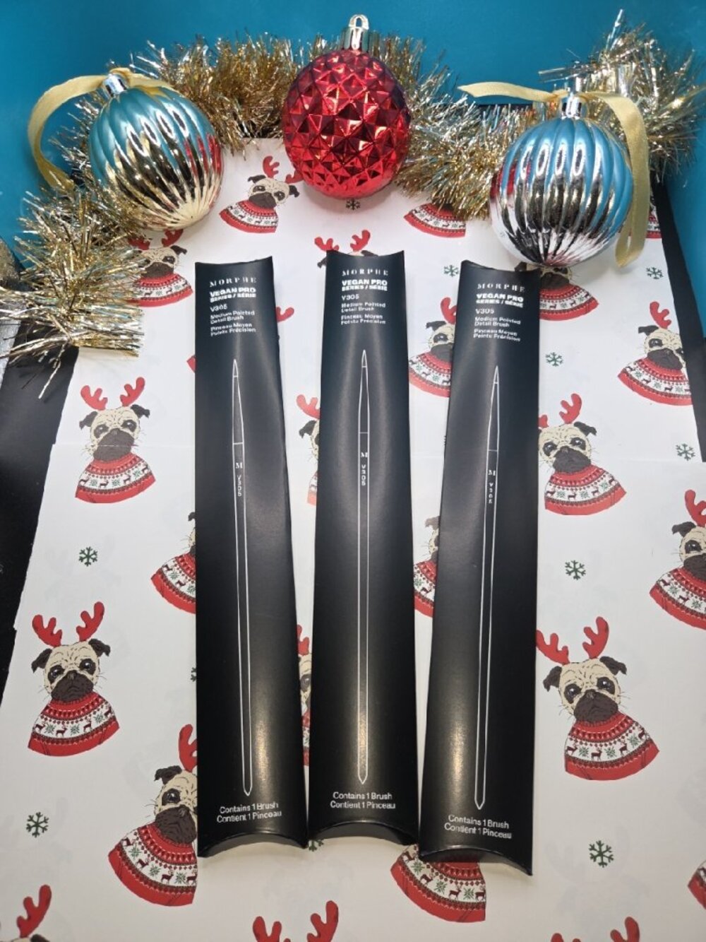 3 Pack Morphe Vegan Pro Series V305 Medium Pointed Detail Brush